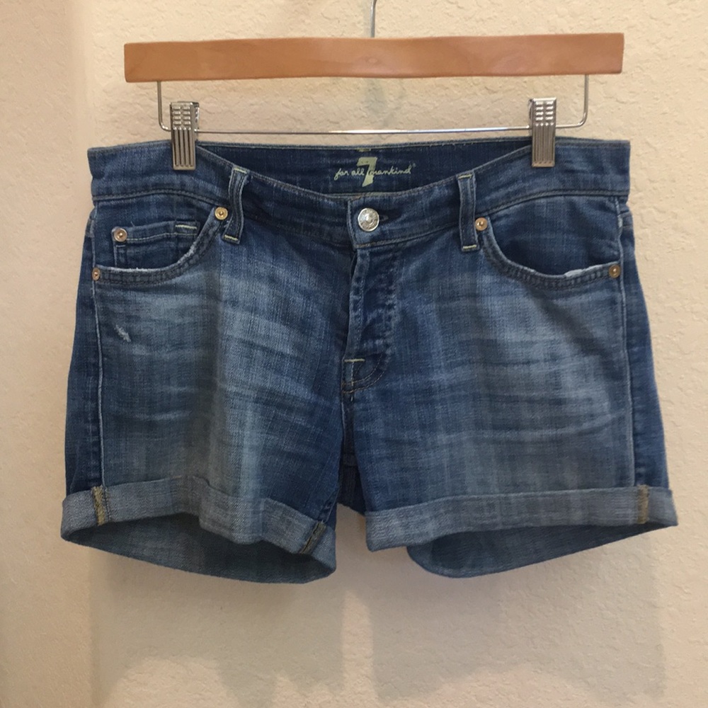 Denim shorts